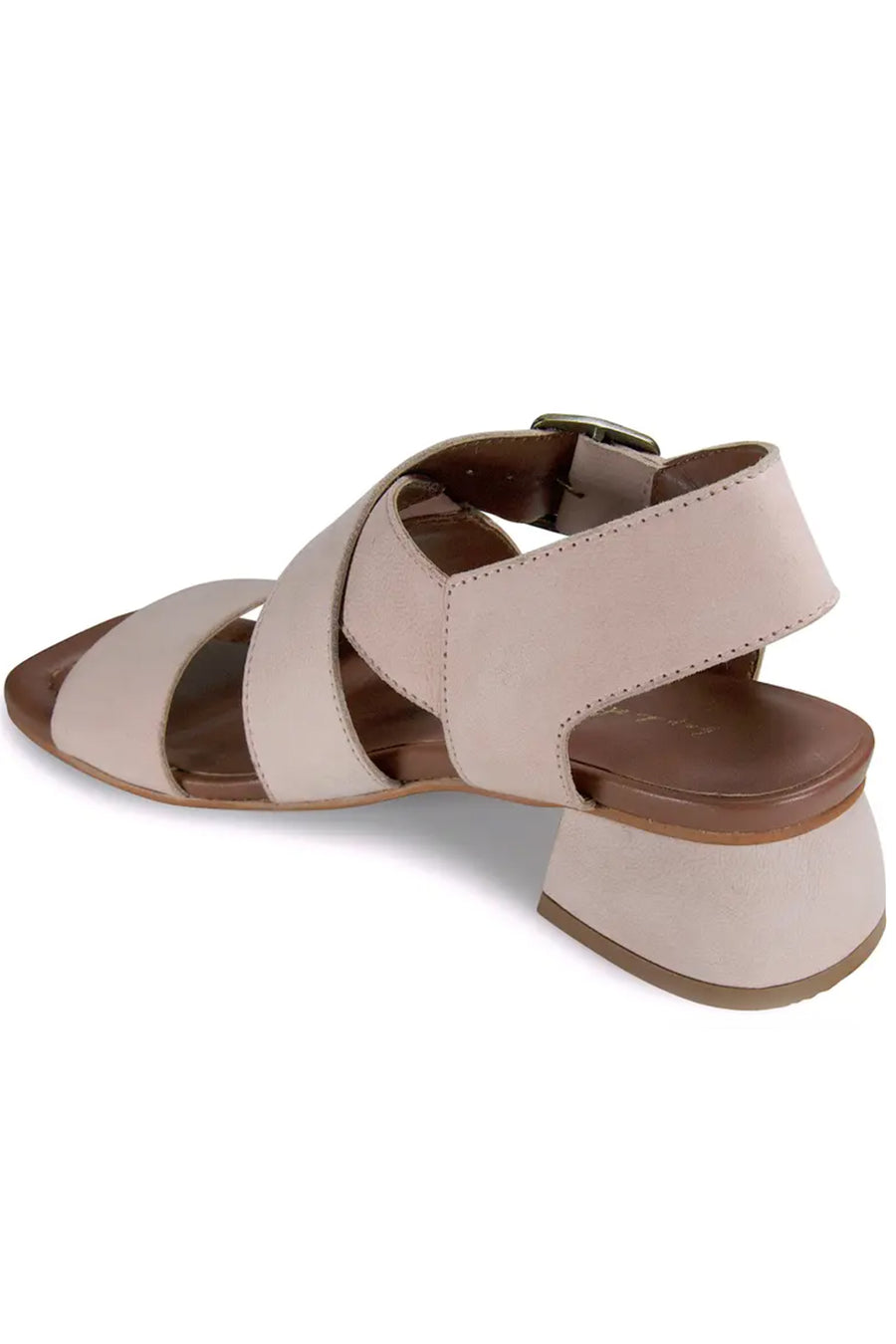 Elia Pink Suede Block Heel Sandal