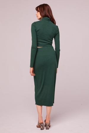 Fairfax Ribbed Pencil Skirt Back