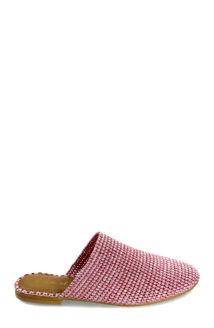 Skate Dusty Pink Raffia Mule