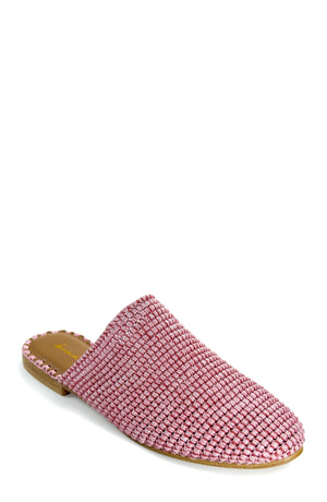 Skate Dusty Pink Raffia Mule